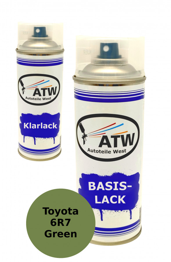 Autolack für Toyota 6R7 Green+400ml Klarlack Set